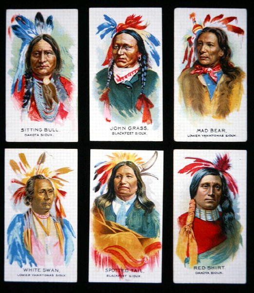 Six Notable Sioux Leaders by School American