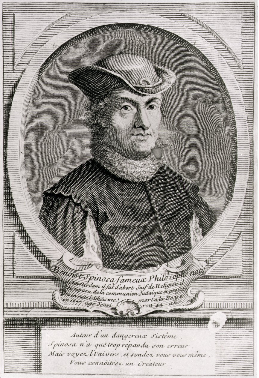 Portrait of Baruch or Benedict Spinoza, Dutch Philosopher by School Dutch