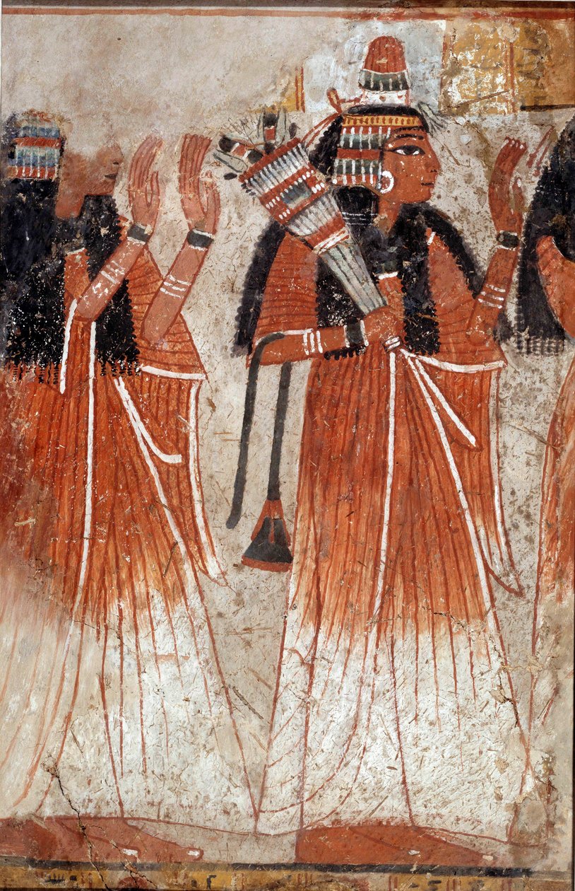 Egyptian Antiquity: Fragment of Mural from Niay's Tomb