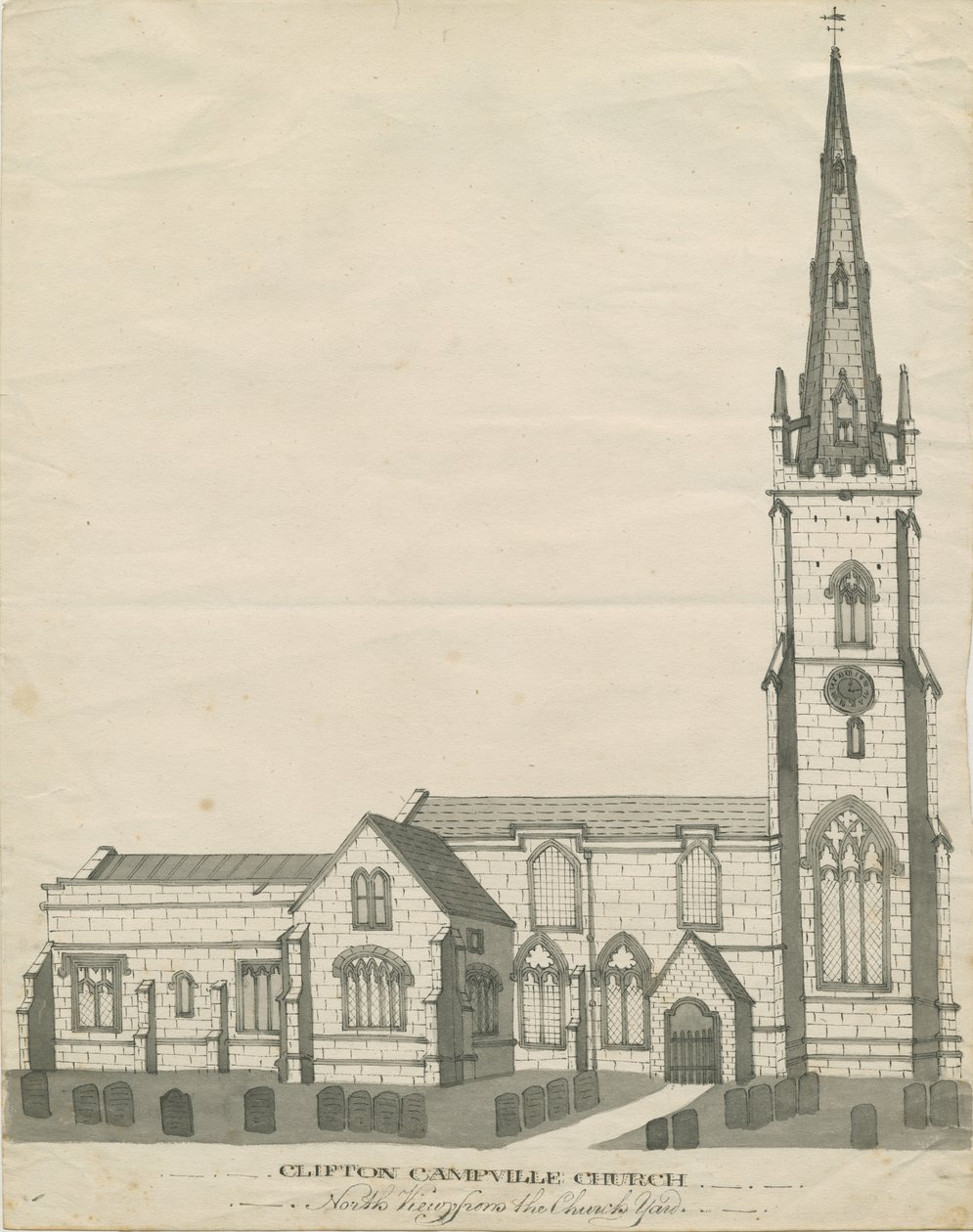 Clifton Campville Church by School English