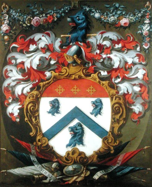 Coat of Arms of Sir Christopher Wren (1632-1723) by School English