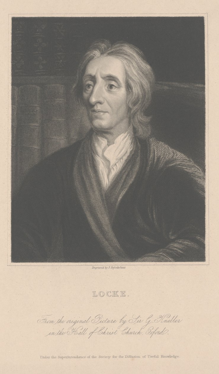 John Locke, engraved by J. Posselwhite by School English