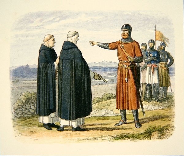 William Wallace Rejecting Peace Proposals from the Dominican Friars, Before the Battle of Stirling Bridge by School English