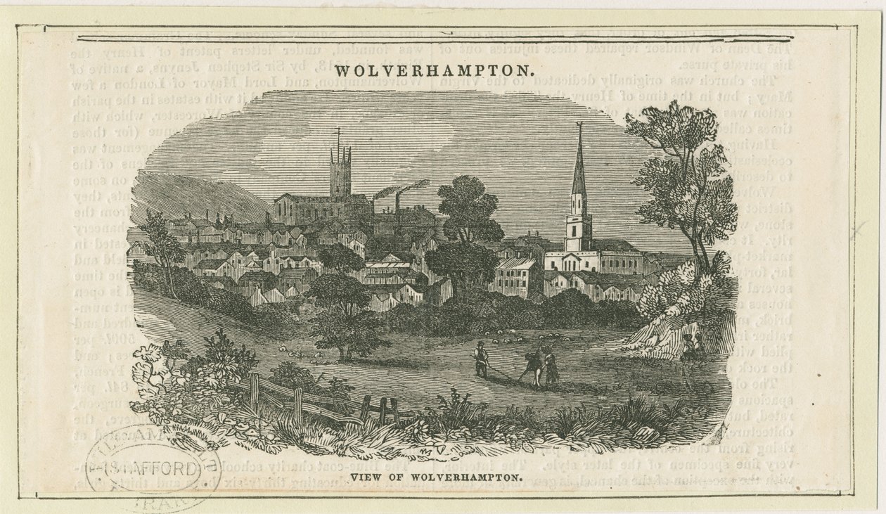 Wolverhampton - Distant View [from the Penn Road] by School English