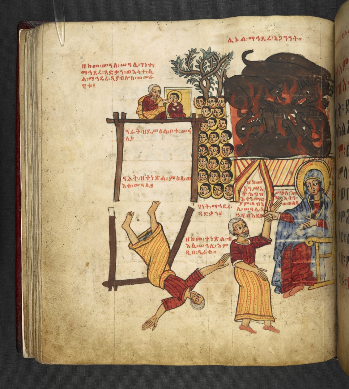 The Miracles of Mary, f.63v by School Ethiopian