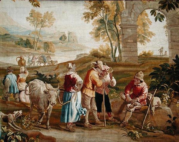 Country Scene by School Flemish