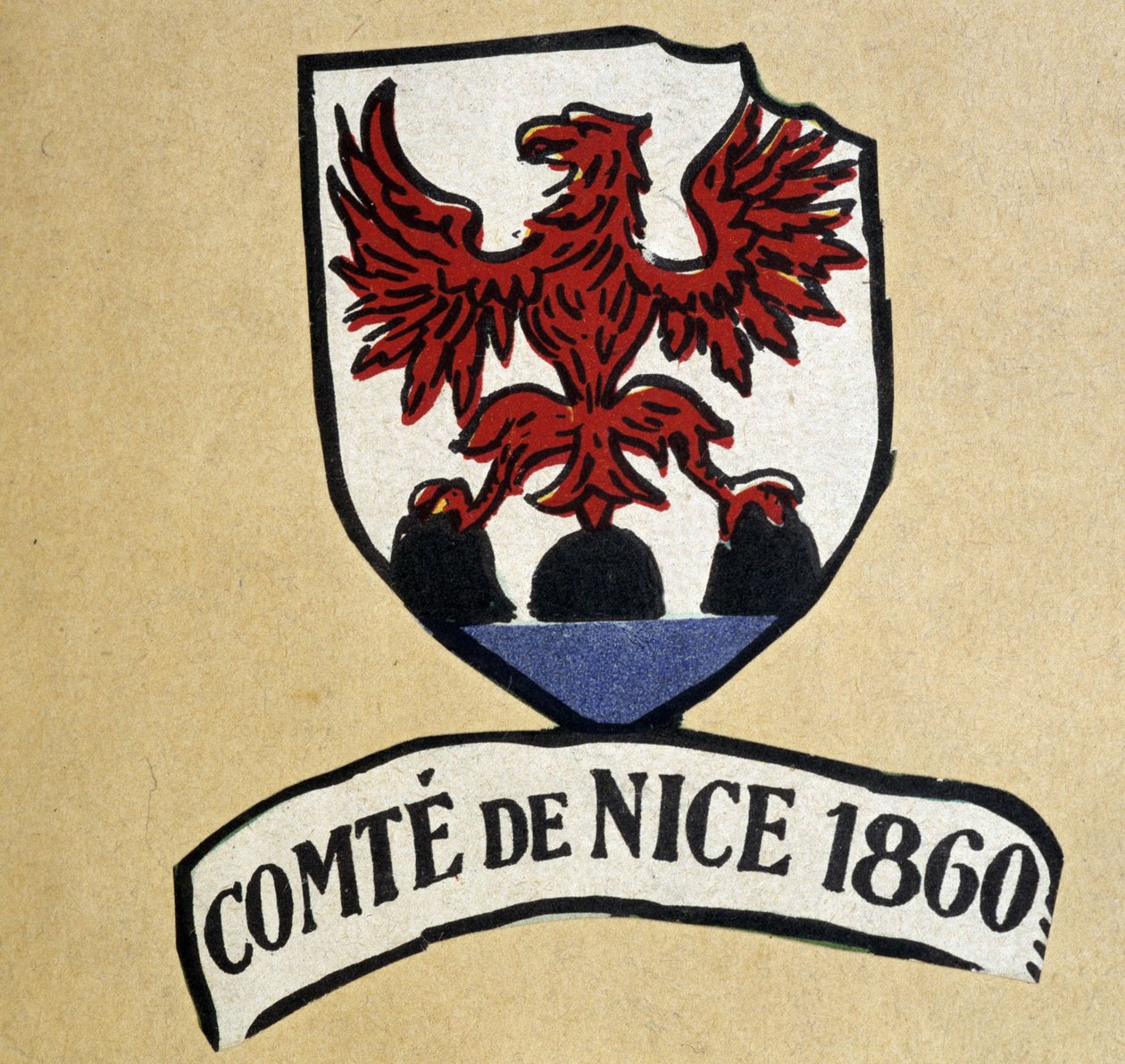 Coat of arms of the County of Nice by School French