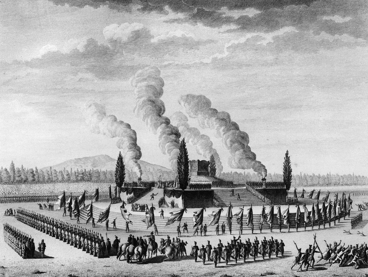 Funerals in Honor of the Citizens Who Died in Nancy in September 1790 by School French