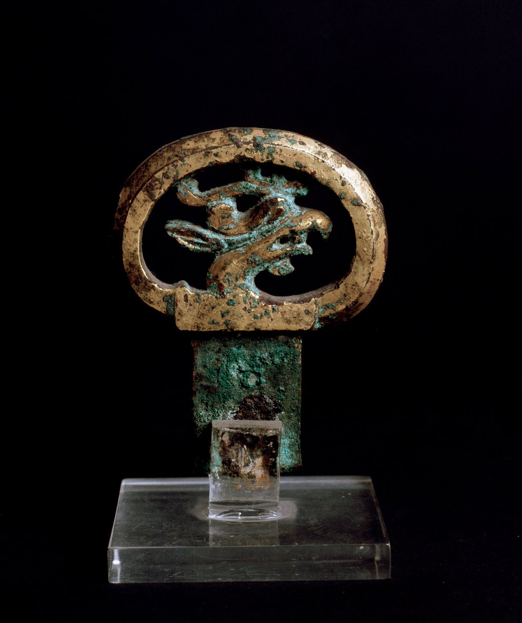 Bronze handle with griffin