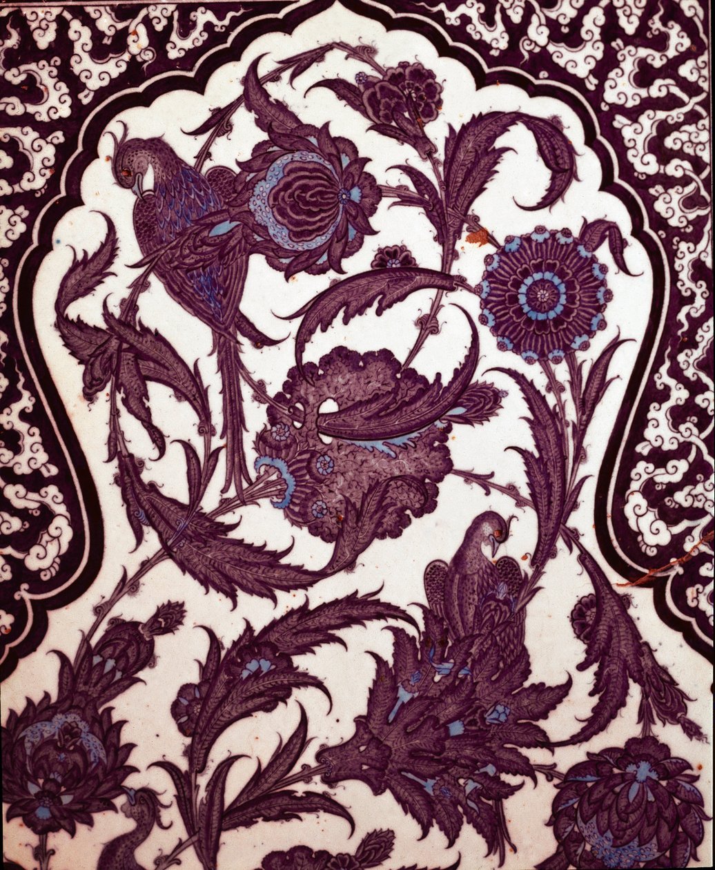 Iznik Ceramic Decoration in Topkapi Palace by School Ottoman
