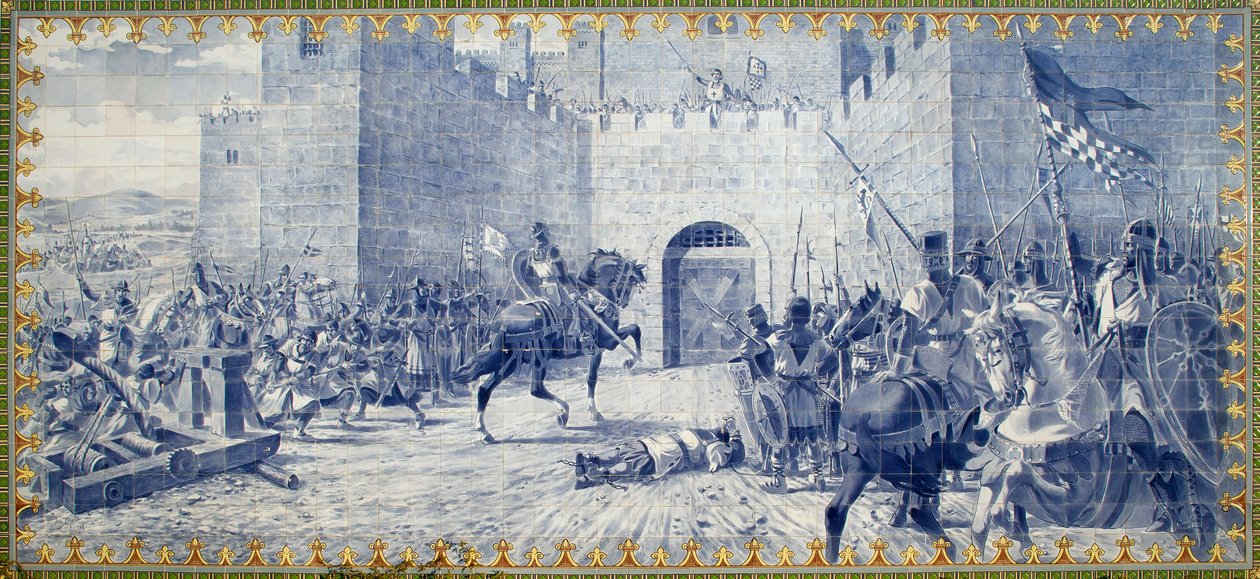 The Legend of Gil Paes (14th century), Captain General of Torres Nova (Portugal) by School Portuguese