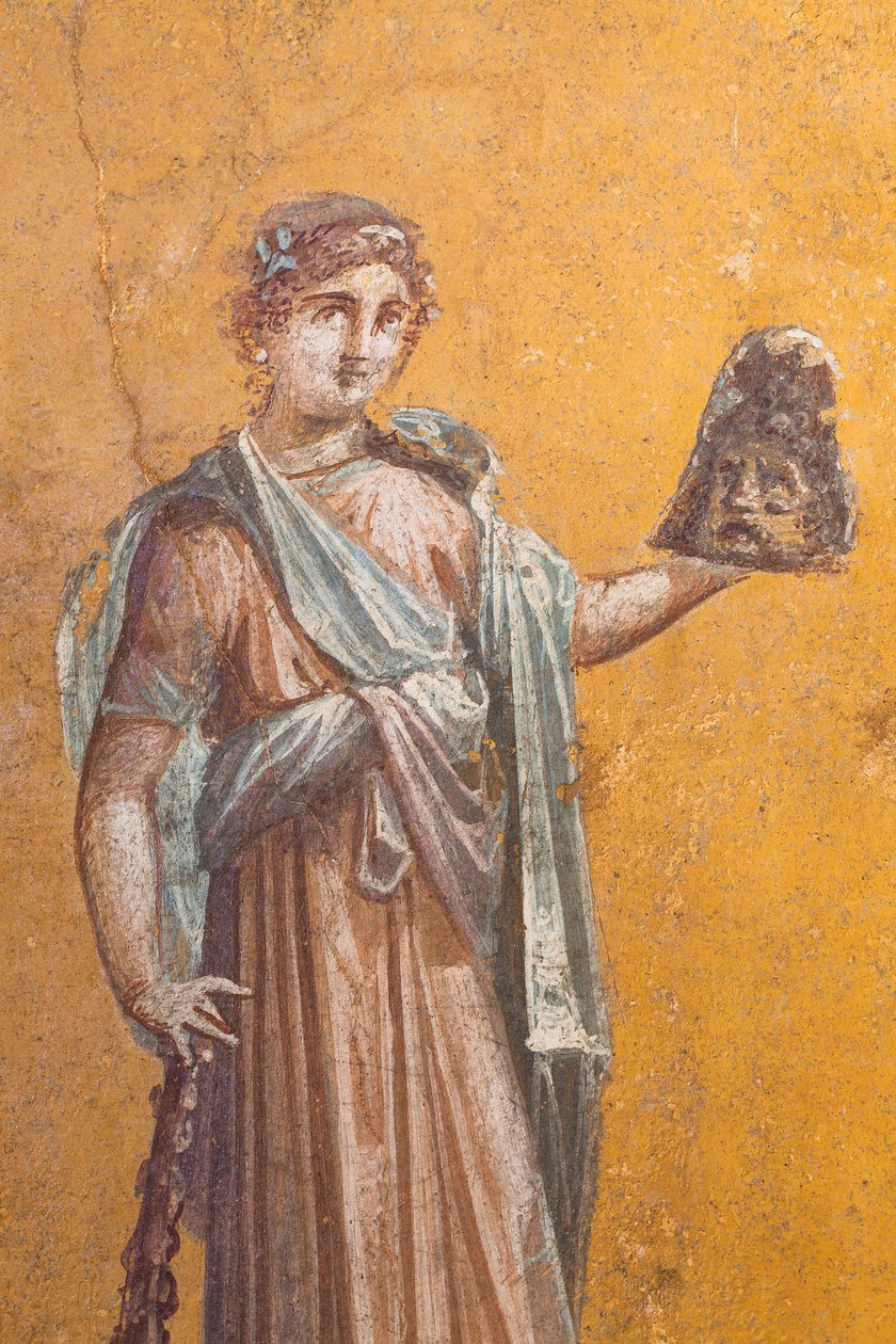Melpomene, Pompeii by School Roman