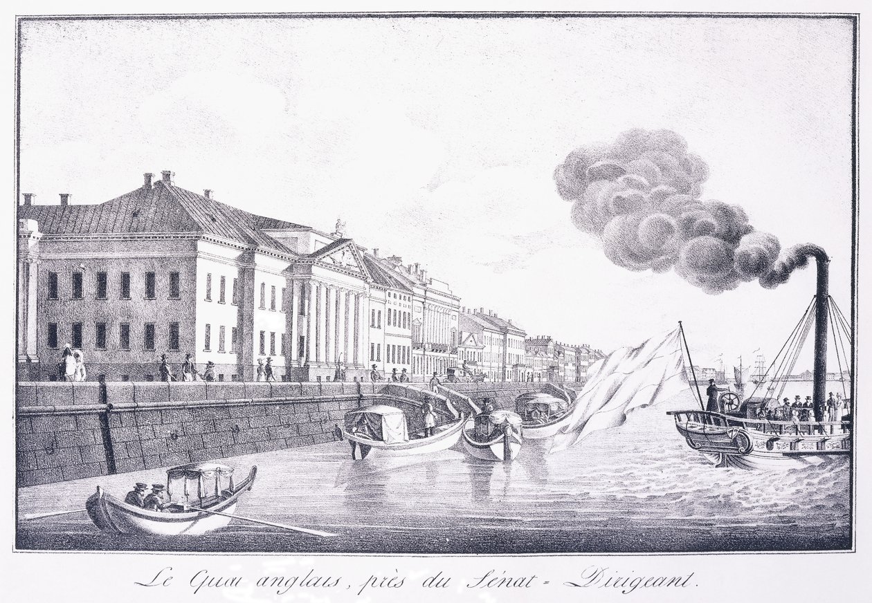 The English Quay, near the Senat-Dirigeant by School Russian