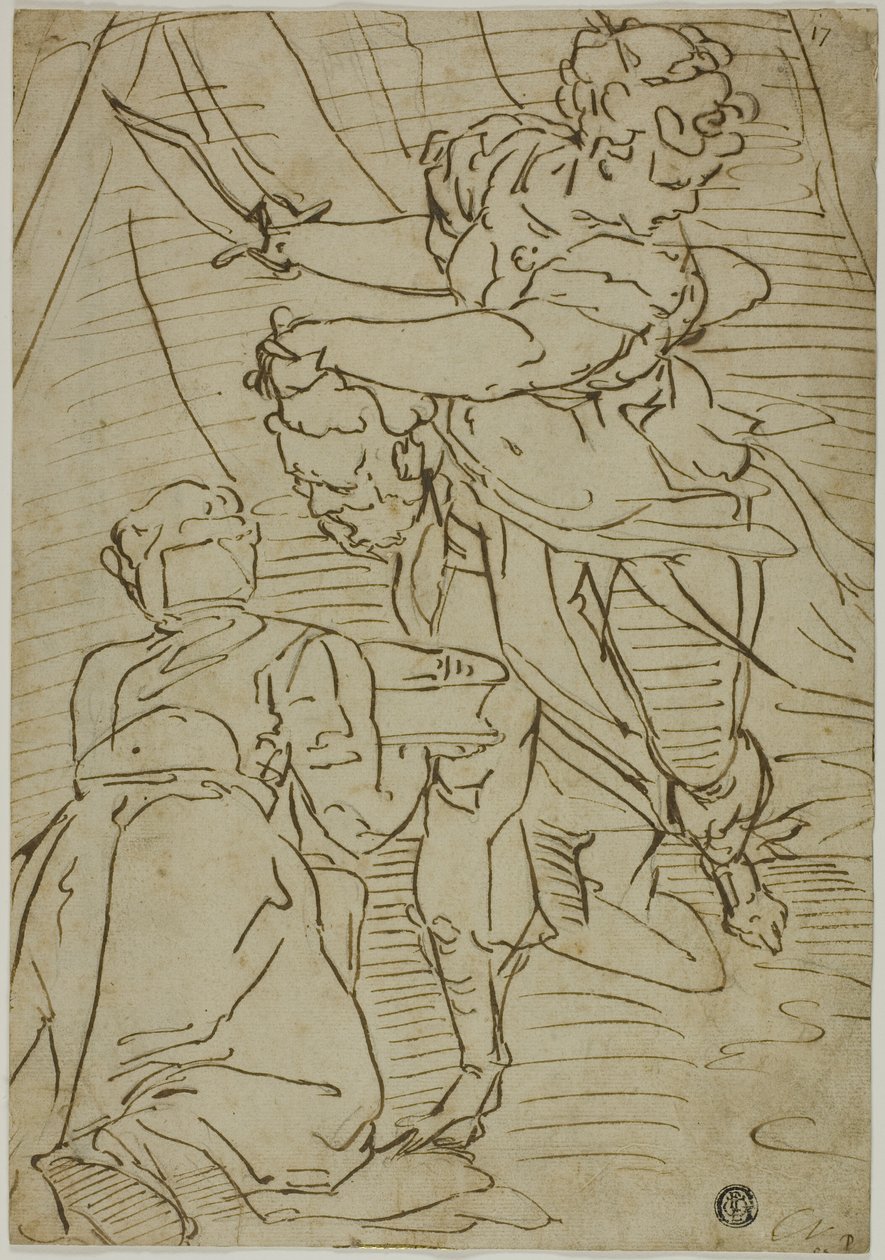 Judith with the Head of Holofernes by School of Luca Cambiaso