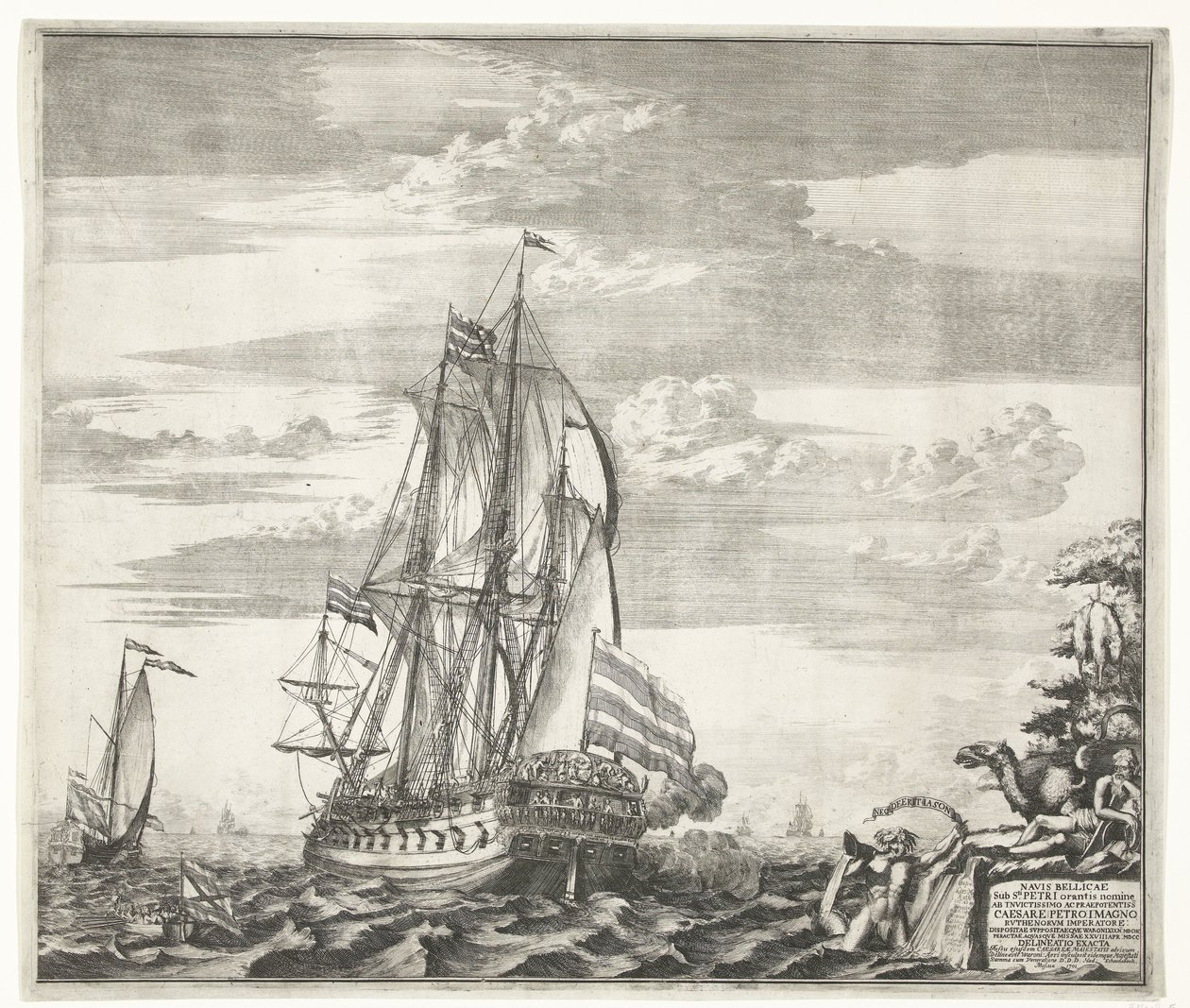 Flagship Goto Predestinatsia The Providence of God built by Peter the Great at Voronezh, 1700 by Schoonebeek