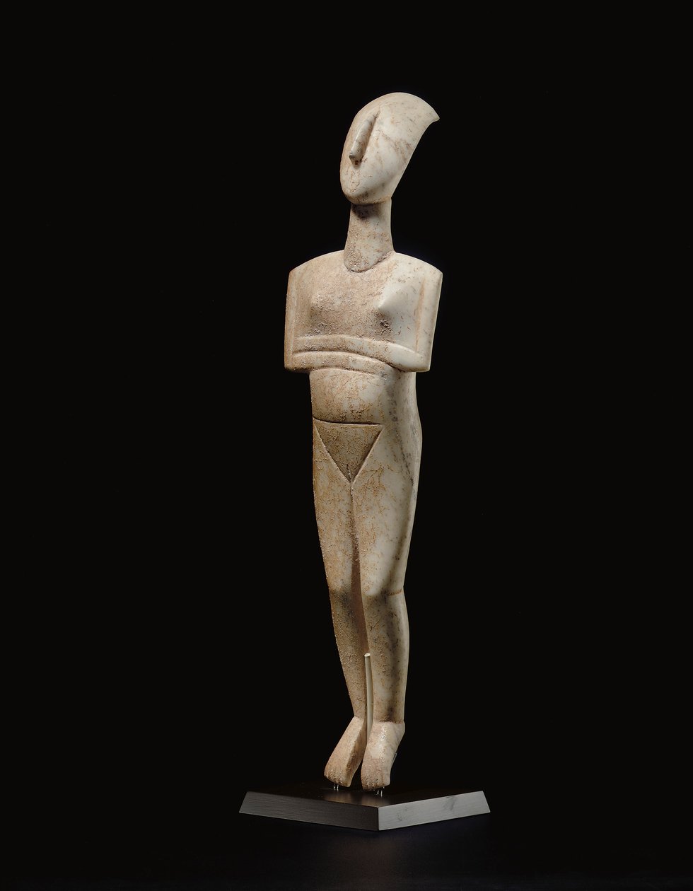 Cycladic reclining female figure, name-piece of the Schuster Master ...