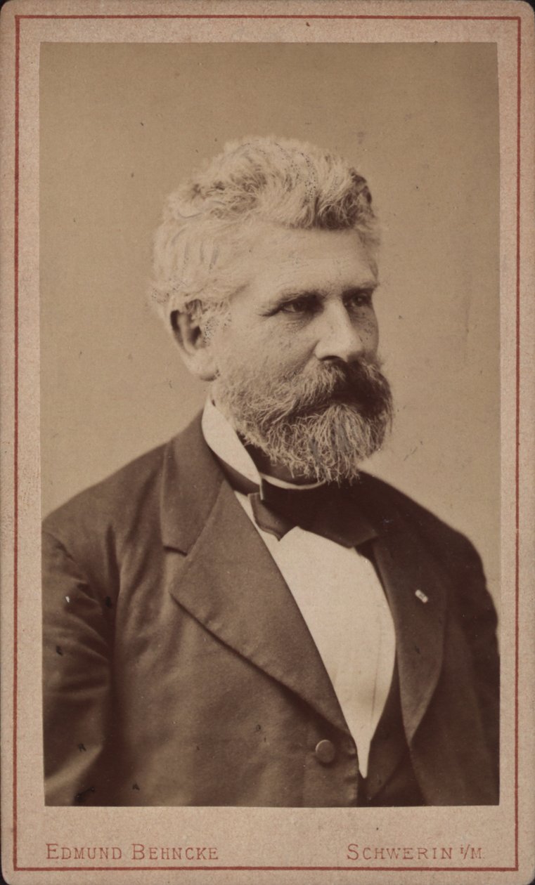 Portrait of the Cellist and Composer Georg Goltermann 1824-1898, c. 1880 by Schwerin . Photo studio Edmund Behncke