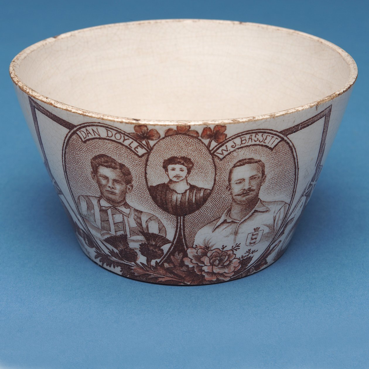 England v. Scotland souvenir bowl (ceramic) by Scottish School