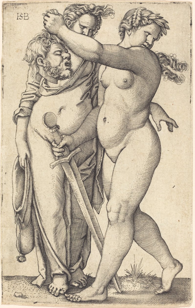 Judith Walking to the Left, and Her Servant by Sebald Beham