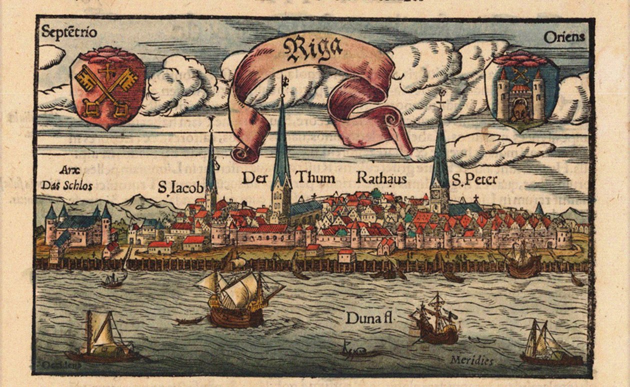 Riga from the Cosmographia by Sebastian Munster