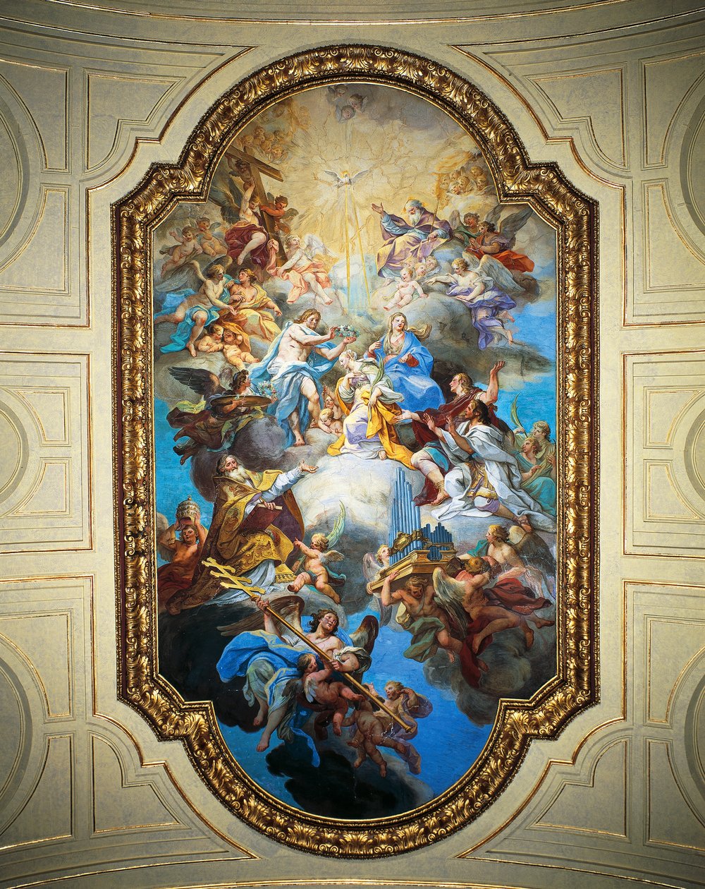 Coronation of St Cecilia by Sebastiano Conca