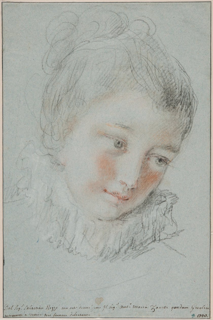 Head of a Young Woman by Sebastiano Ricci