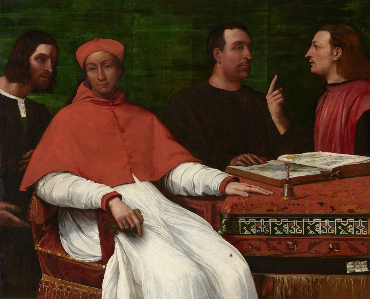 Cardinal Bandinello Sauli, His Secretary, and Two Geographers by Sebastiano del Piombo