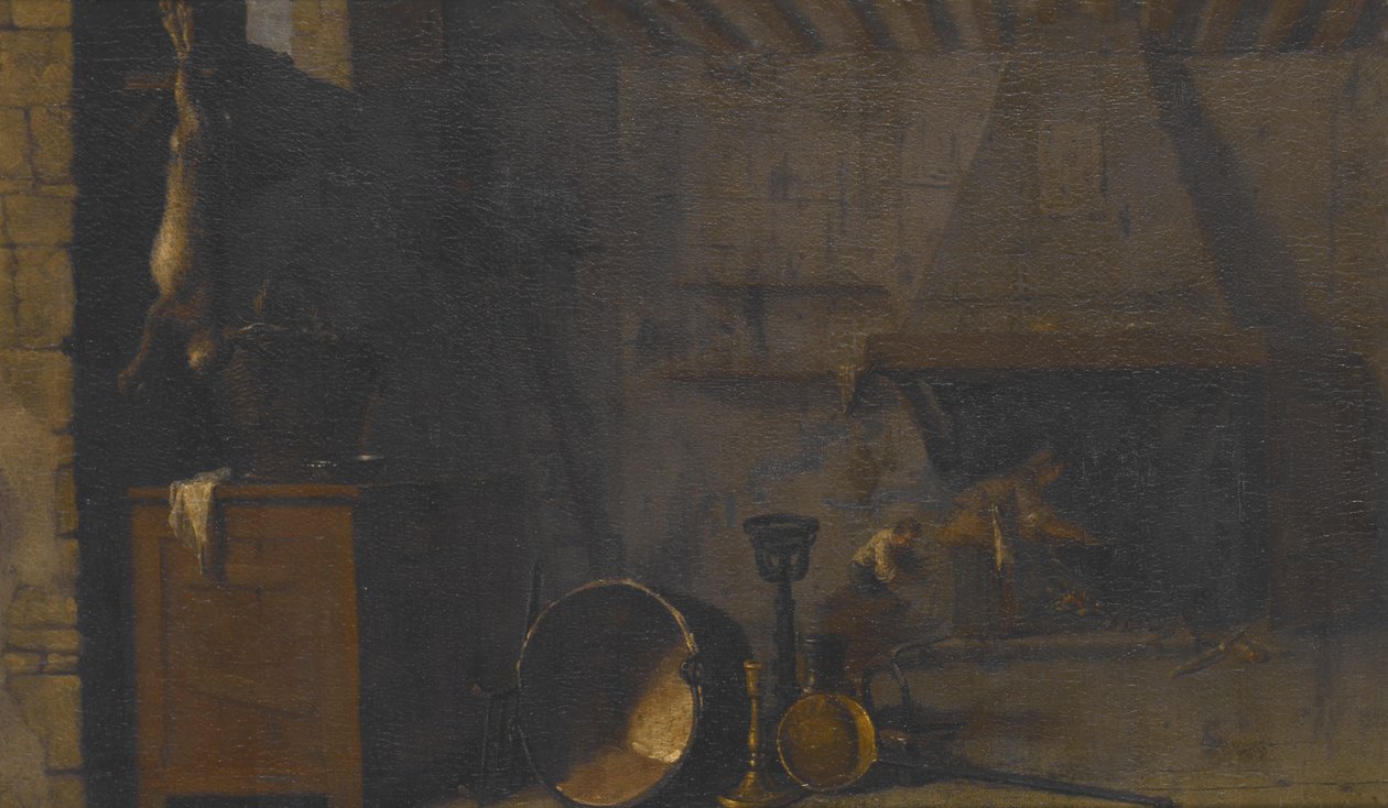 Kitchen with Hare by Sébastien Bourdon