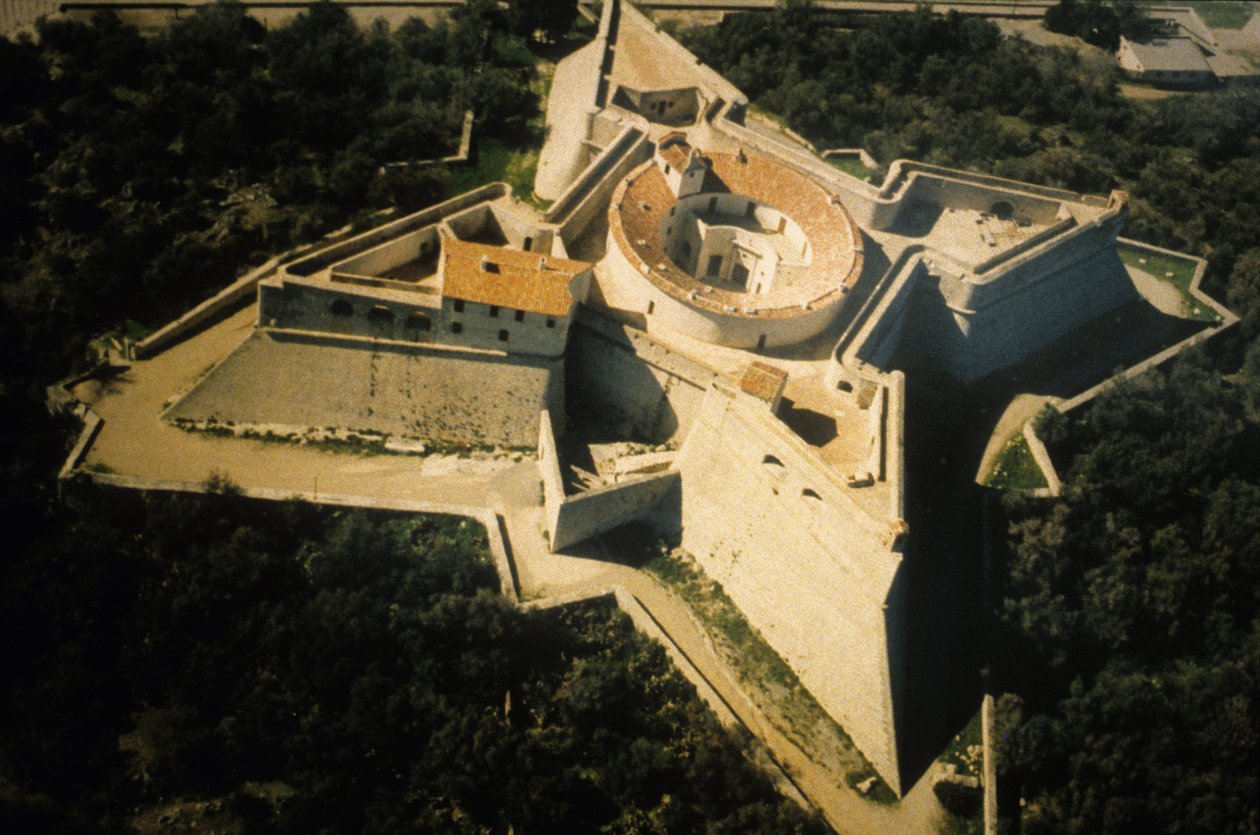 Square fort in Antibes, fortification of Vauban (17th century) by Sebastien Le Prestre de Vauban