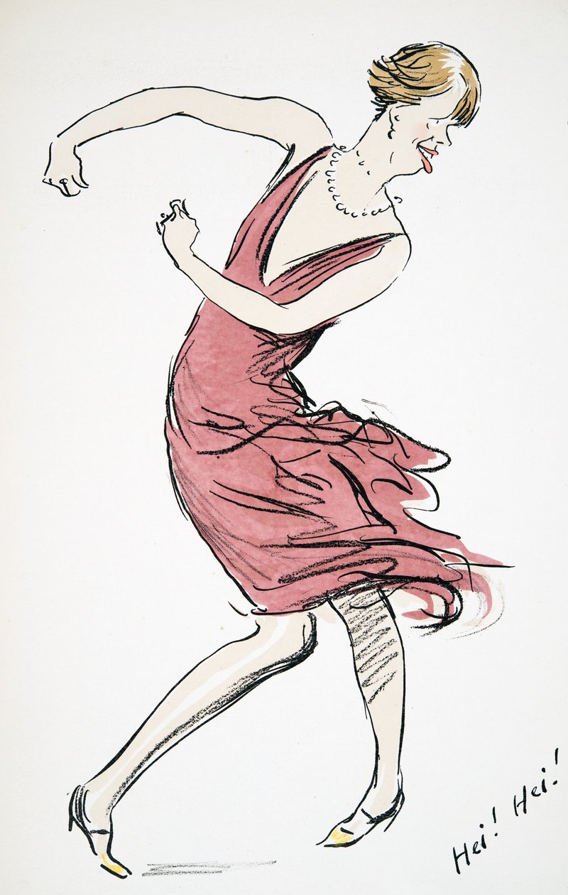 Dancing Transvestite, from White Bottoms, pub. 1927 by Sem