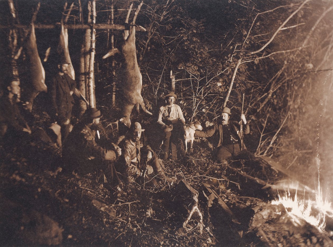 The Antlers, Open Camp, Raquette Lake by Seneca Ray Stoddard