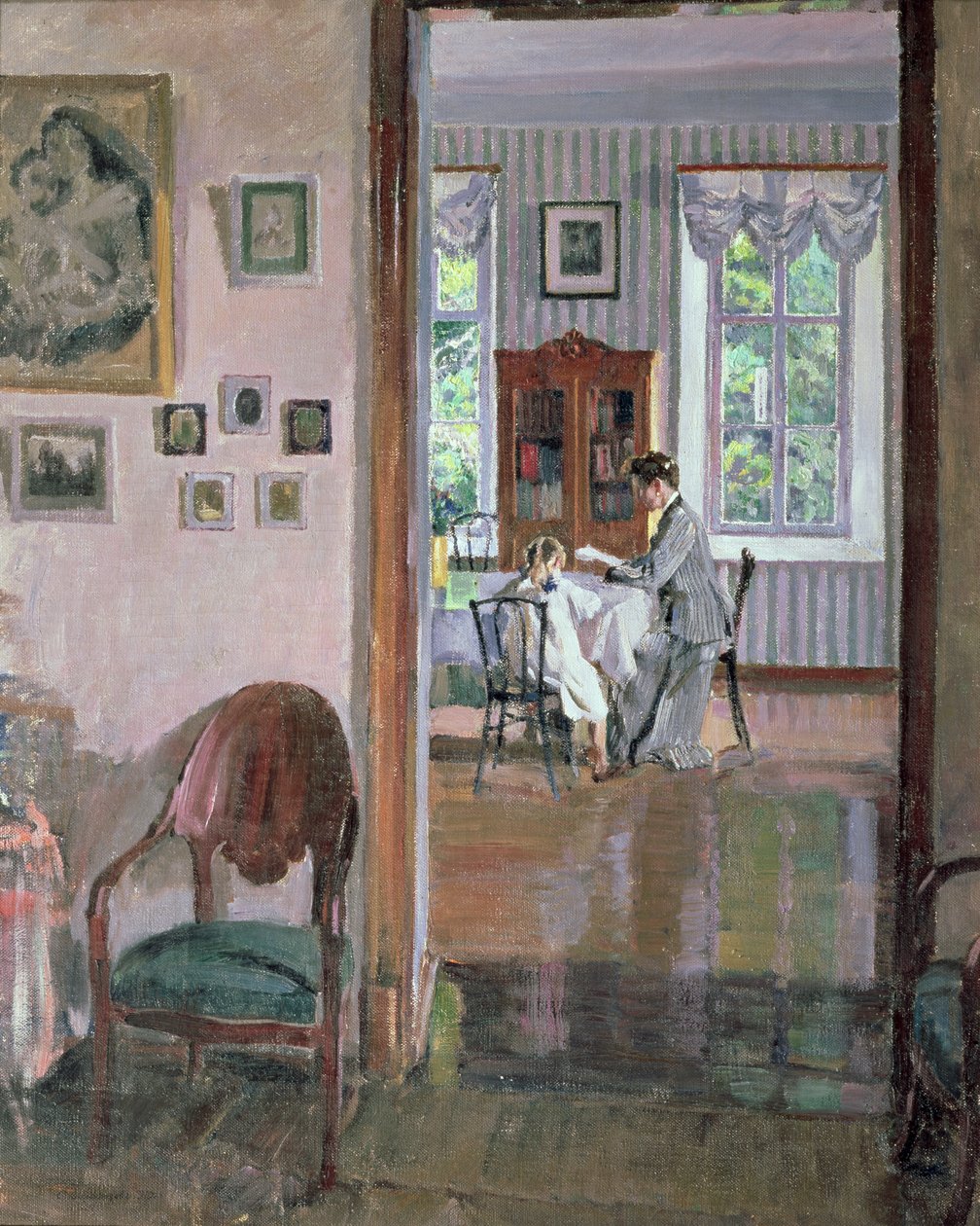 Interior by Sergei Arsenevich Vinogradov