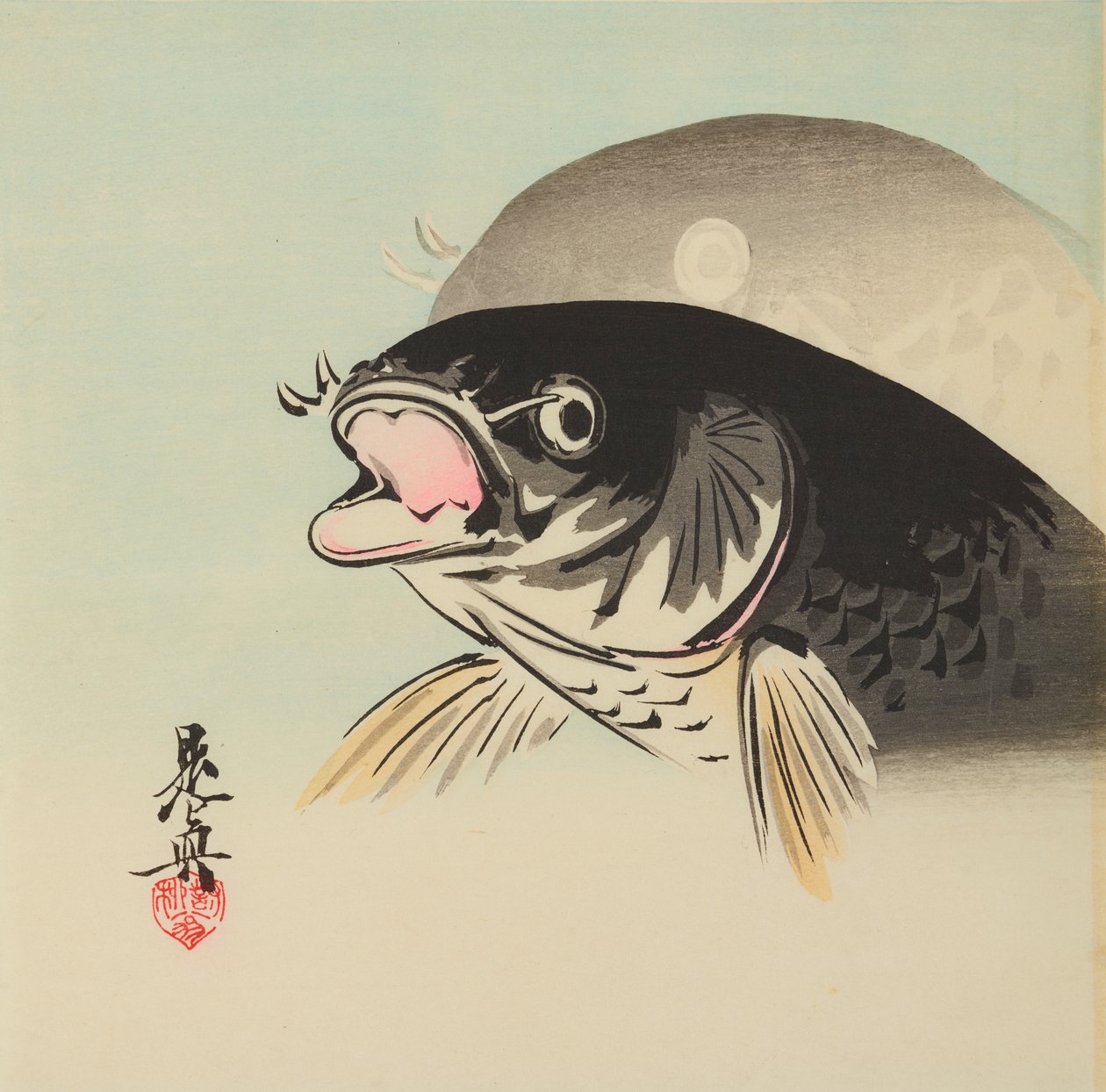 Two Fish by Shibata Zeshin
