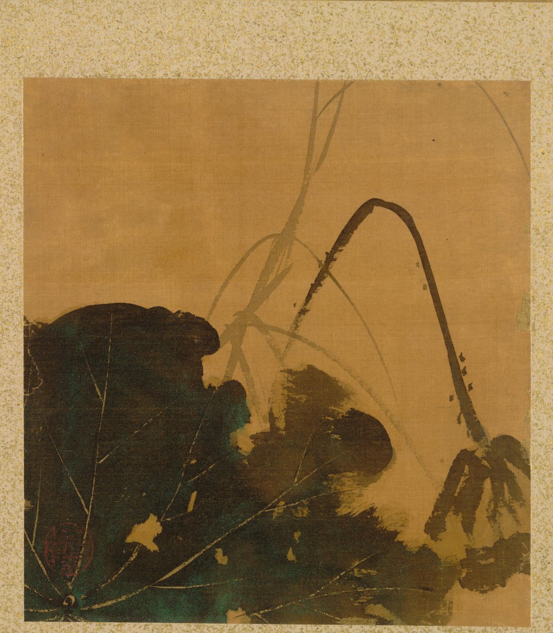 Lotus from Album of Paintings by the Venerable Zeshin by Shibata Zeshin