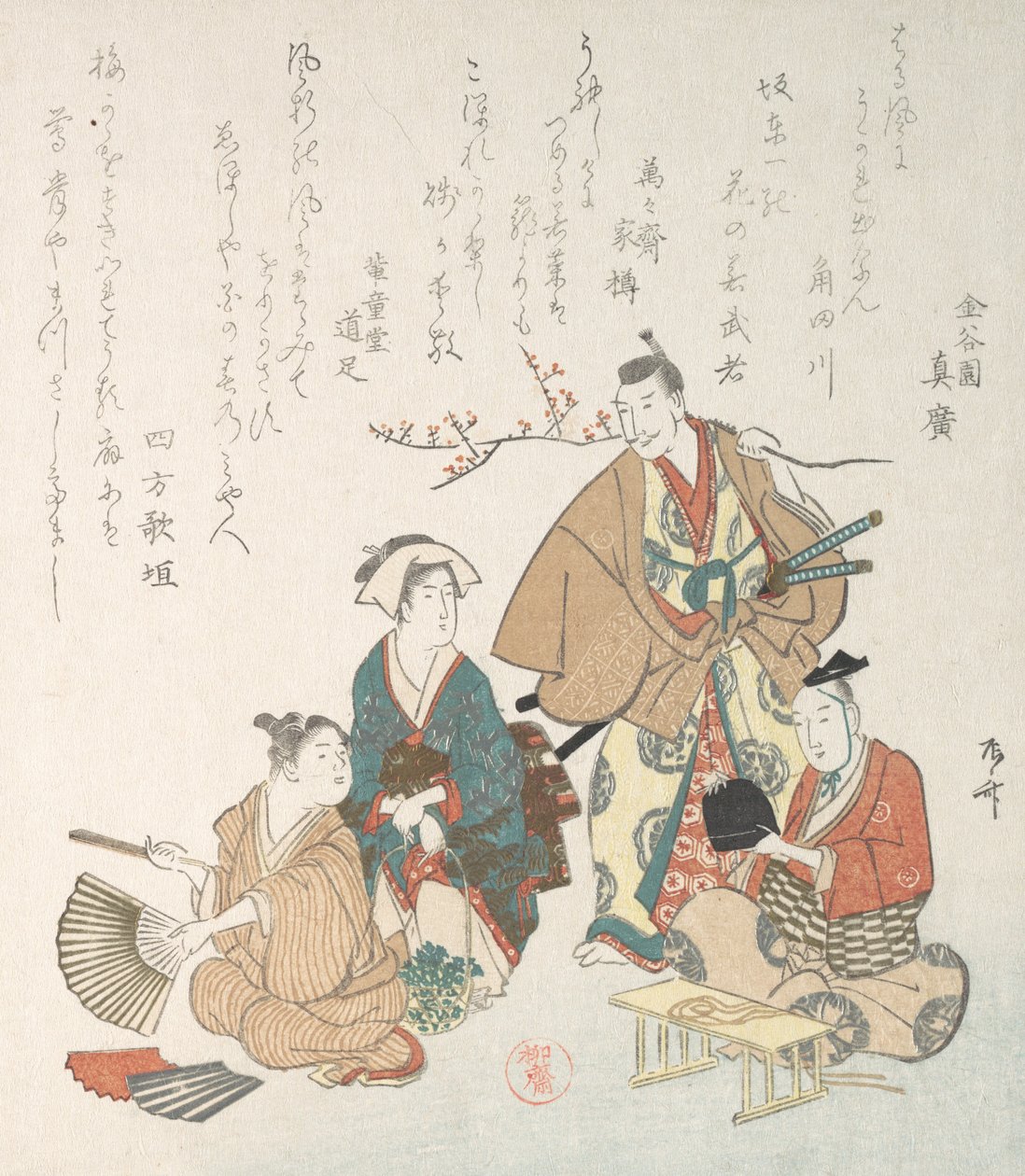 Street Scene in the Springtime by Shinsai: Fine art print