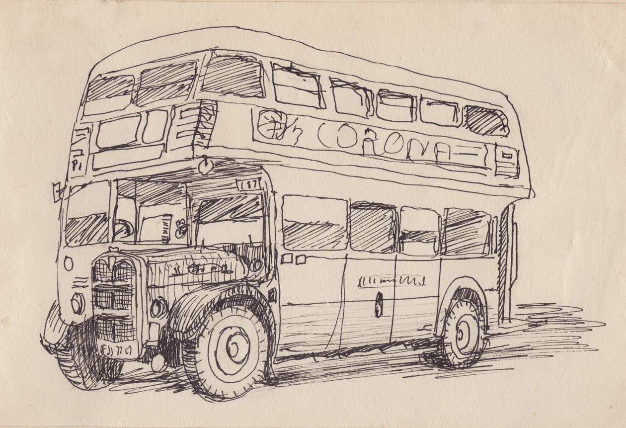 Routemaster Bus, 1951 by Shirley Markham