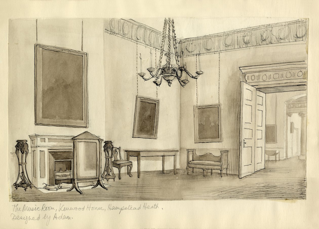 The Music Room, Kenwood House, Hampstead Heath by Shirley Markham