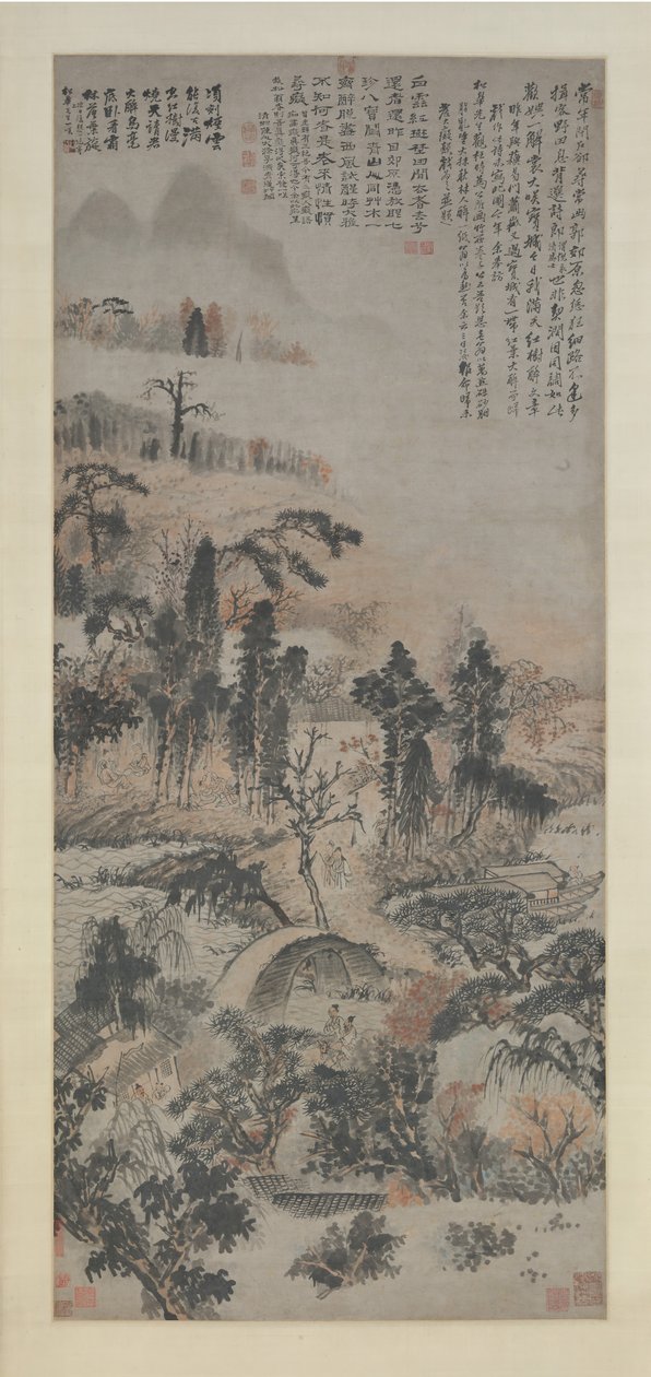 Drunk in Autumn Woods, ca. 1702 by Shitao