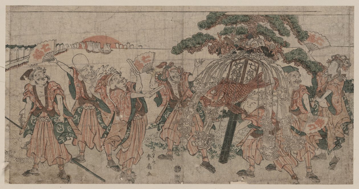 Seven Lucky Gods by Shunsen