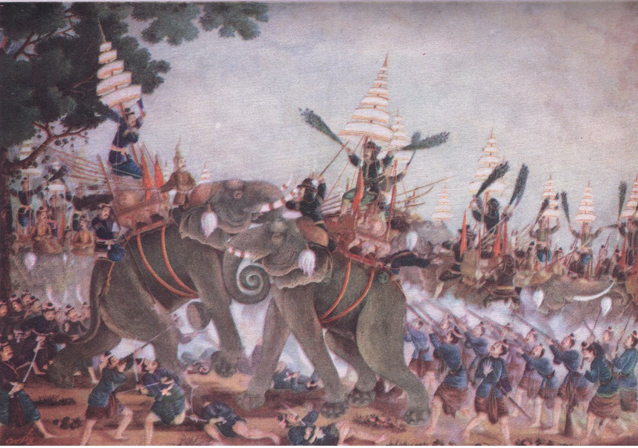 An incident in the wars between the Siamese and the Burmese, from ...