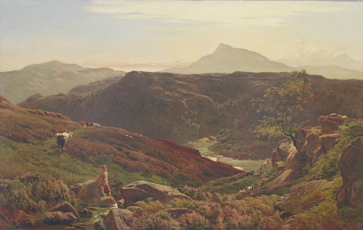 Moel Siabod from Capel Curmon by Sidney Richard Percy