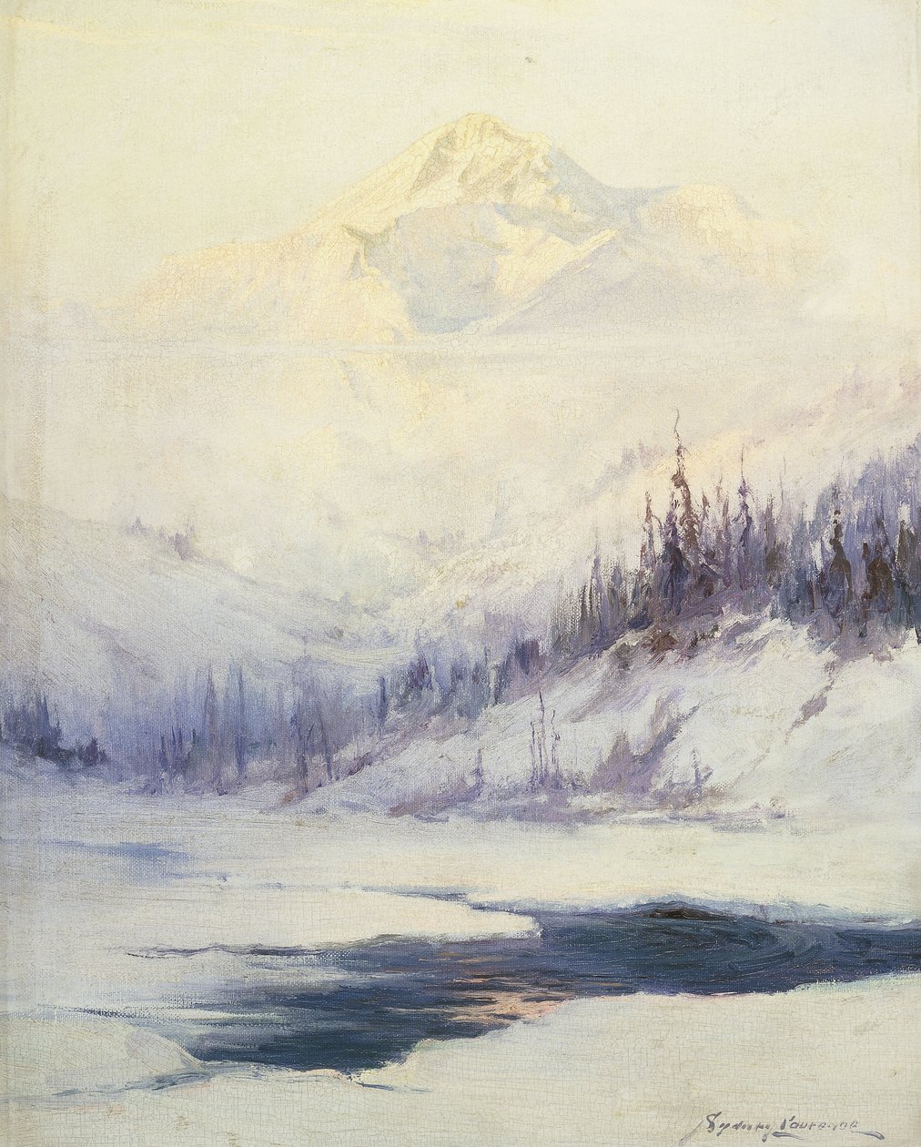 Winter Morning, Mount McKinley, Alaska by Sidney Laurence