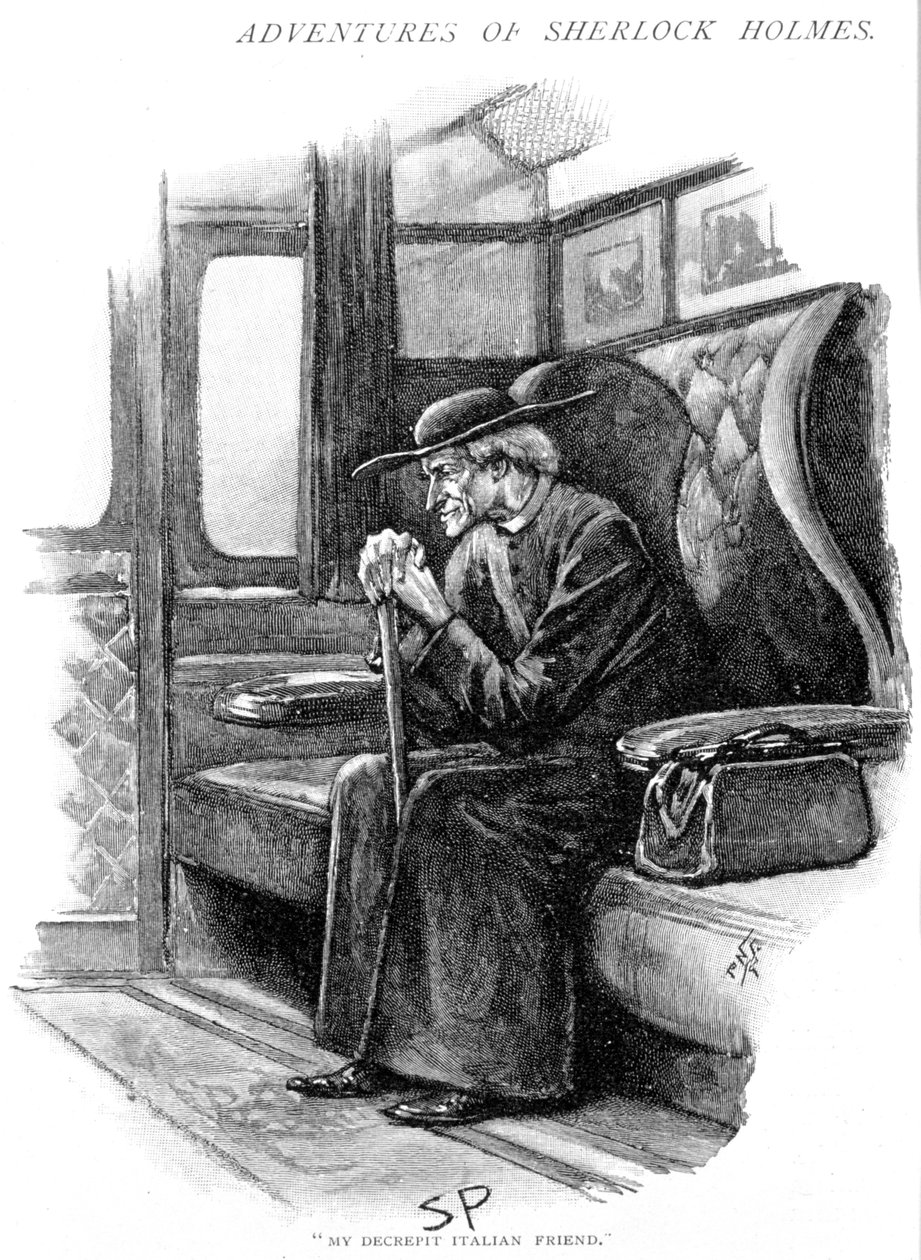 The Adventure of the Final Problem, Strand Magazine, London, 1893 by Sidney Paget