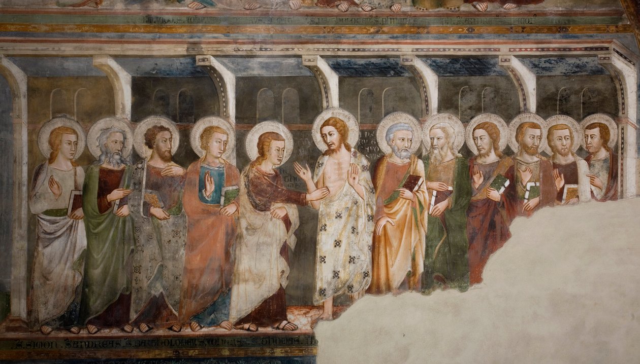The Incredulity of the Apostle Thomas by Sienese School