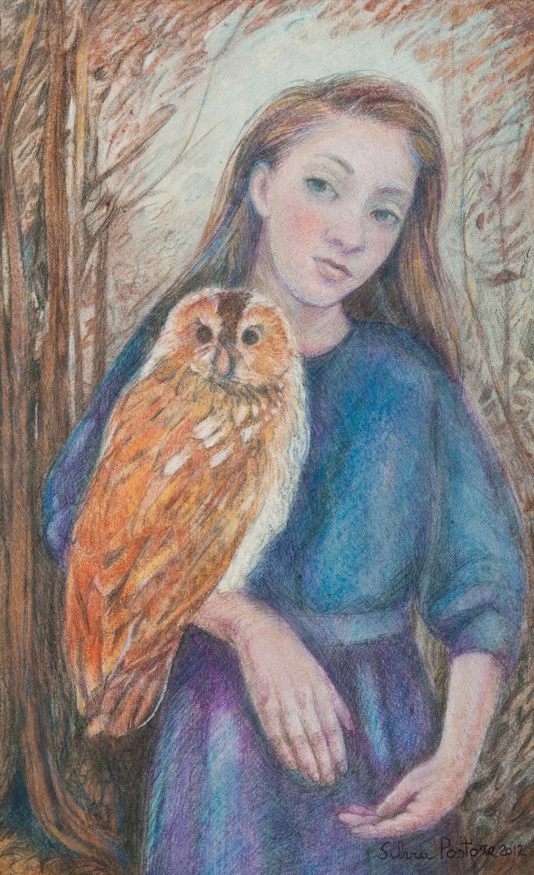 Girl with Owl, 2012 by Silvia Pastore
