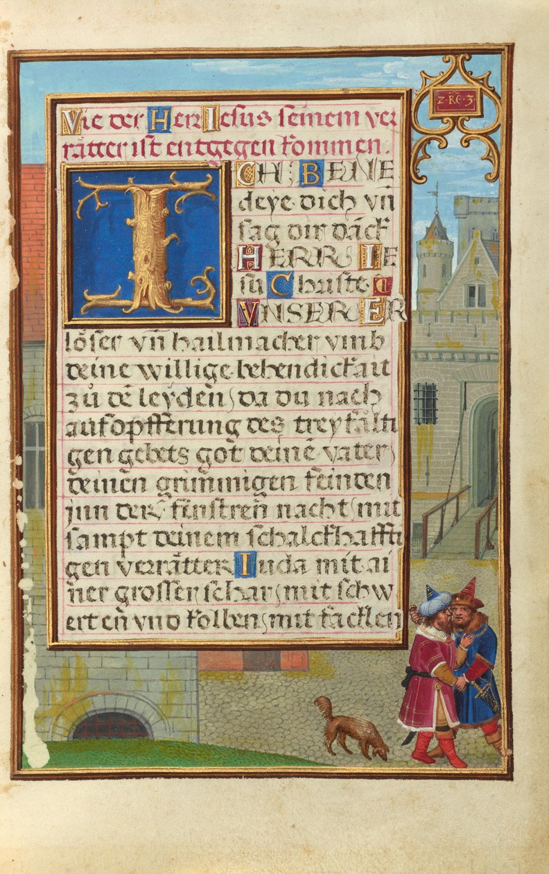Border with Joab Stabbing Abner by Simon Bening