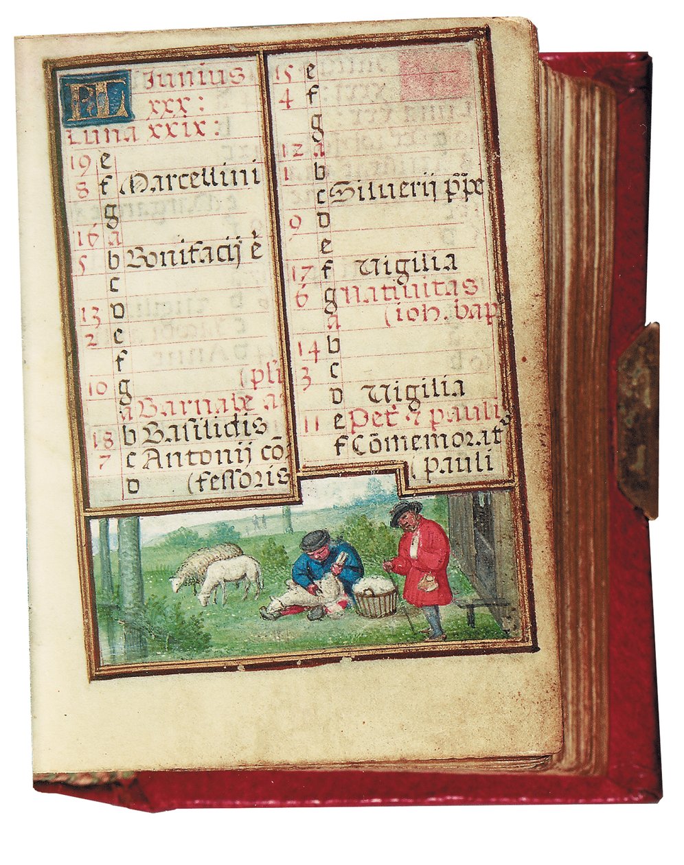 Folio from a miniature Book of Hours, use of Rome, Bruges by Simon Bening