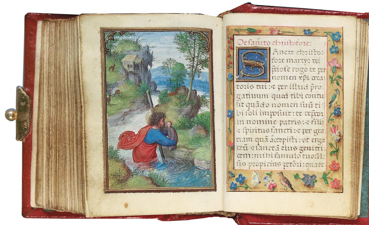 Folio from a miniature Book of Hours, use of Rome, Bruges, 1530-35 by Simon Bening
