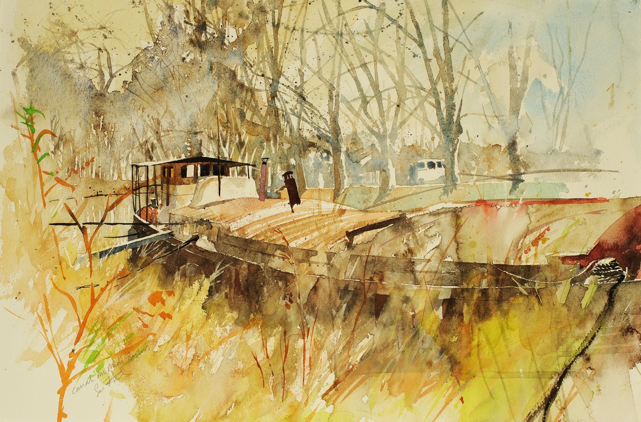 Canal du Midi, 2000 by Simon Fletcher