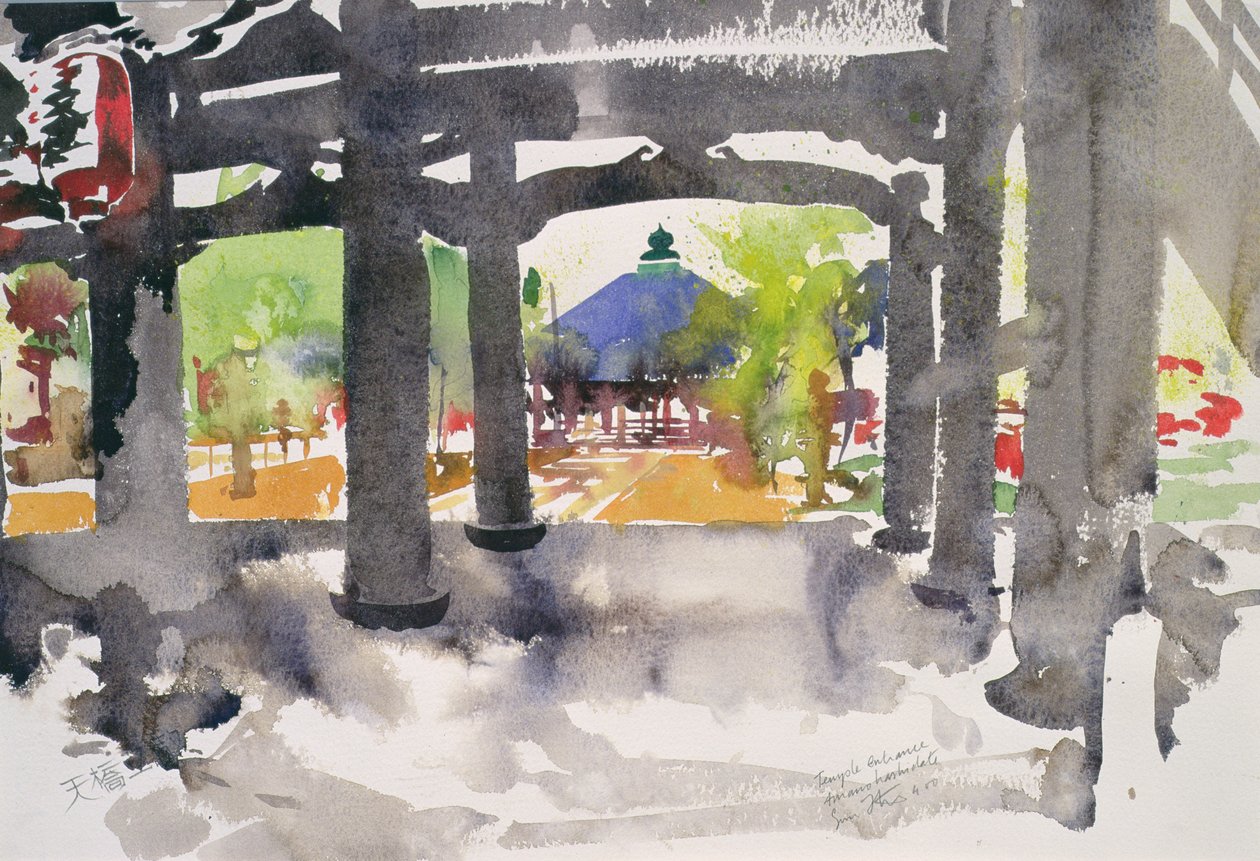 Temple Entrance, Amanohashidate by Simon Fletcher